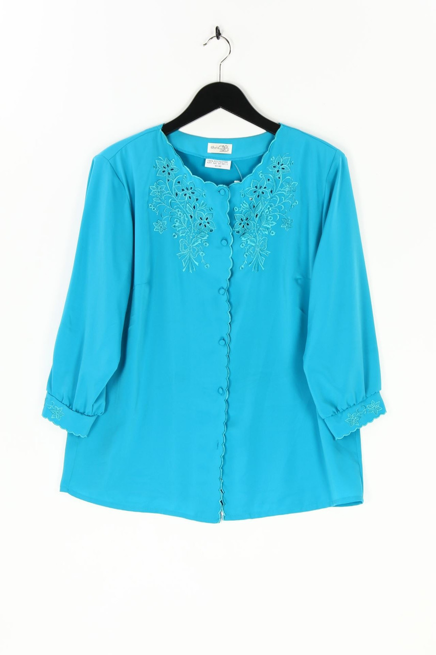 Chris B. - Vintage-Bluse mit Stickereien - D 40-42