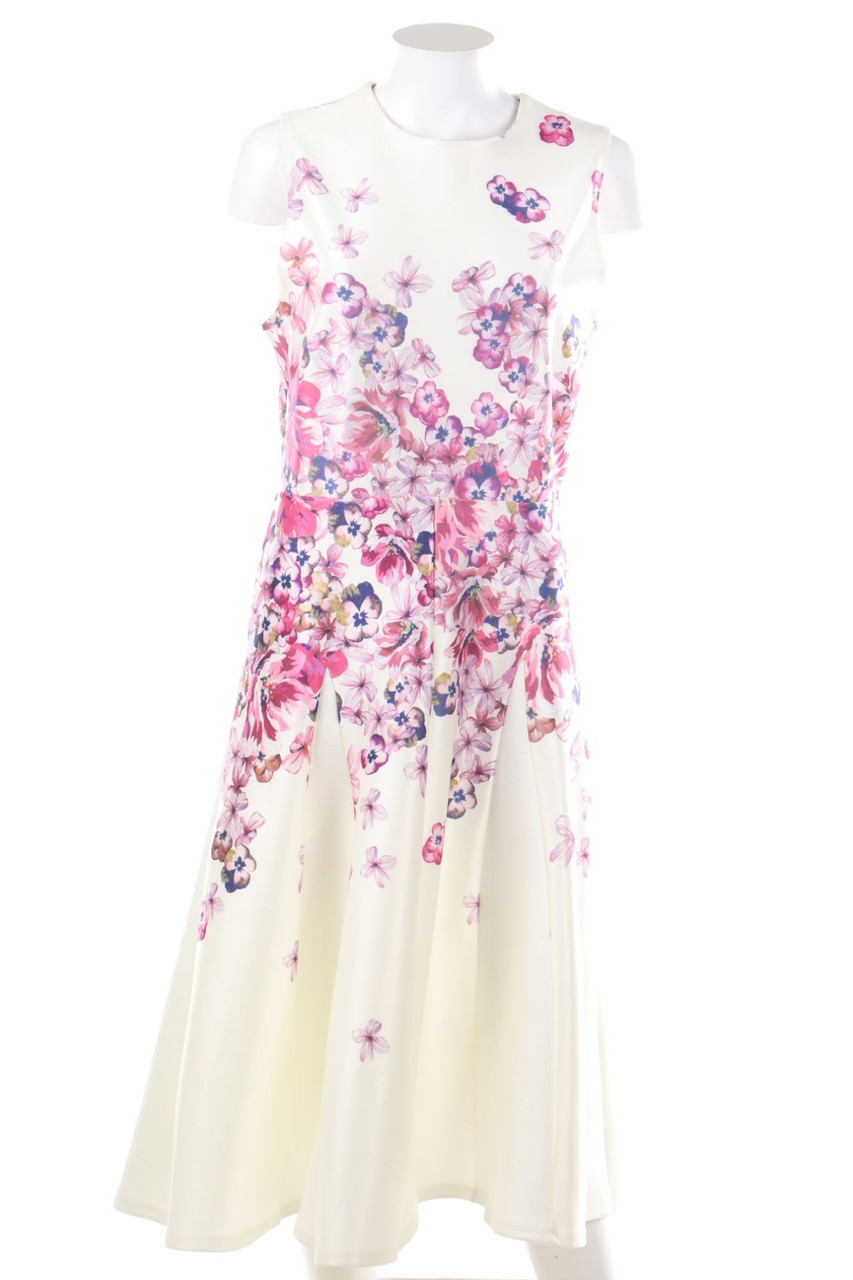 Ohne Label - Kleid mit Blumen-Print - M