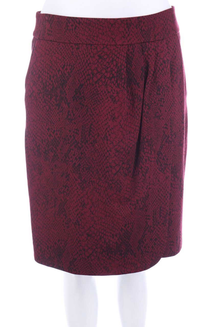 YOUR FACE - Minirock in Wickel-Optik mit Animal-Print - D 38