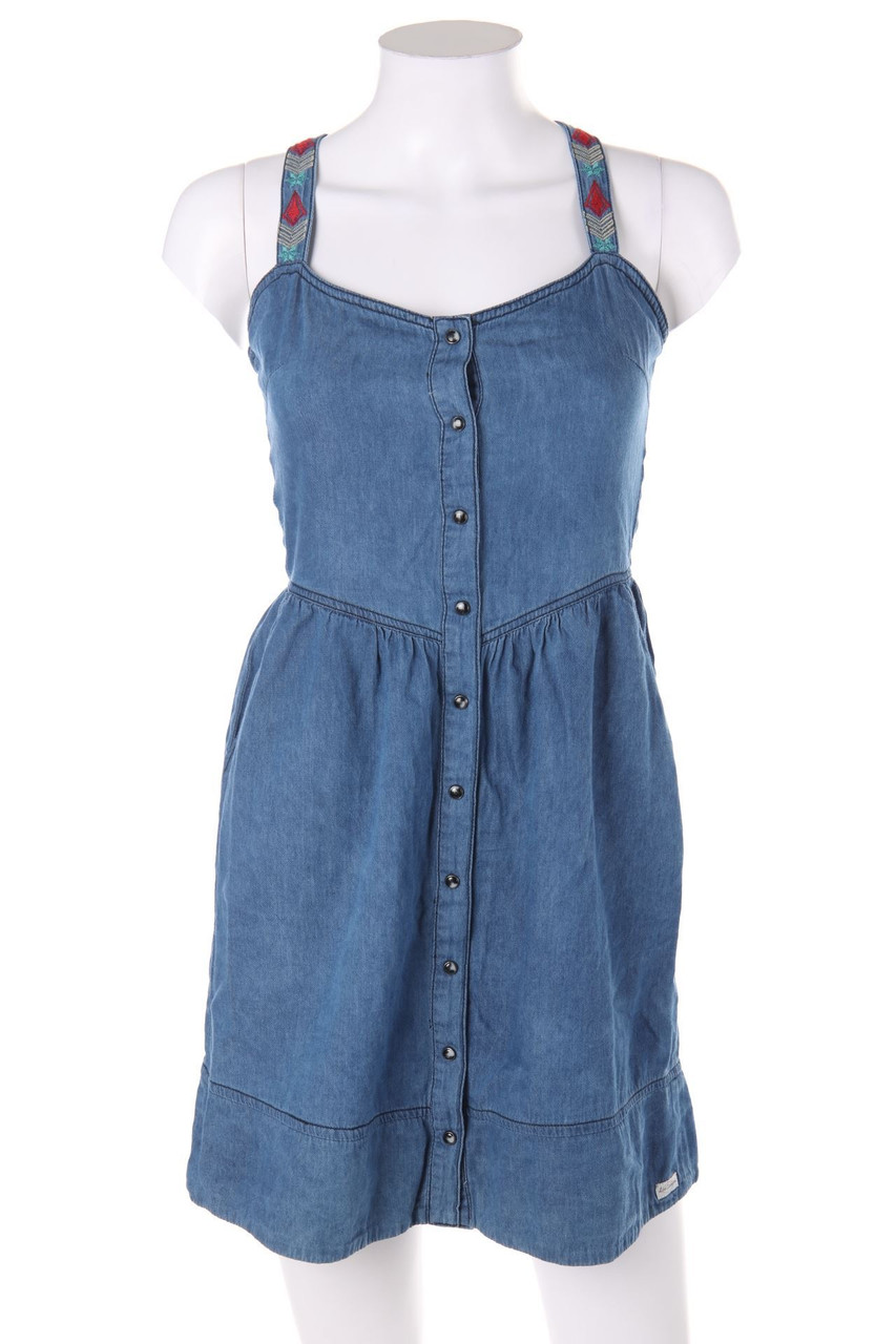 Lee Cooper - Jeanskleid mit Stickereien - XS