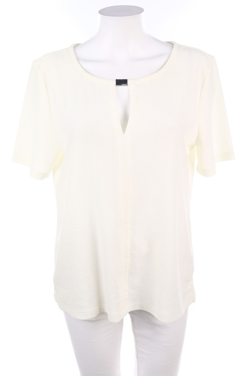 Calvin Klein - Kurzarm-Shirt mit Cut-out - L