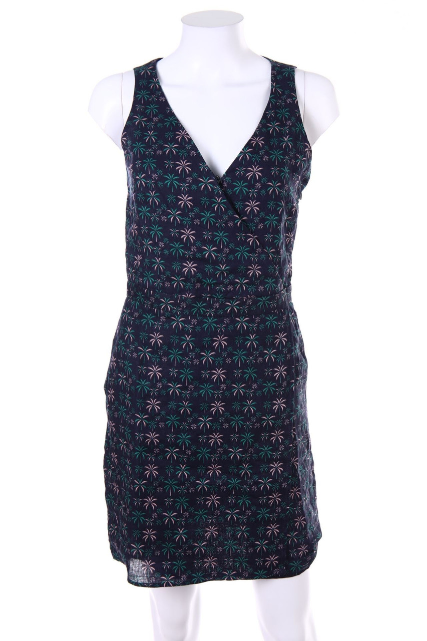 Etam - Etui-Kleid aus Leinen in Wickel-Optik - D 32