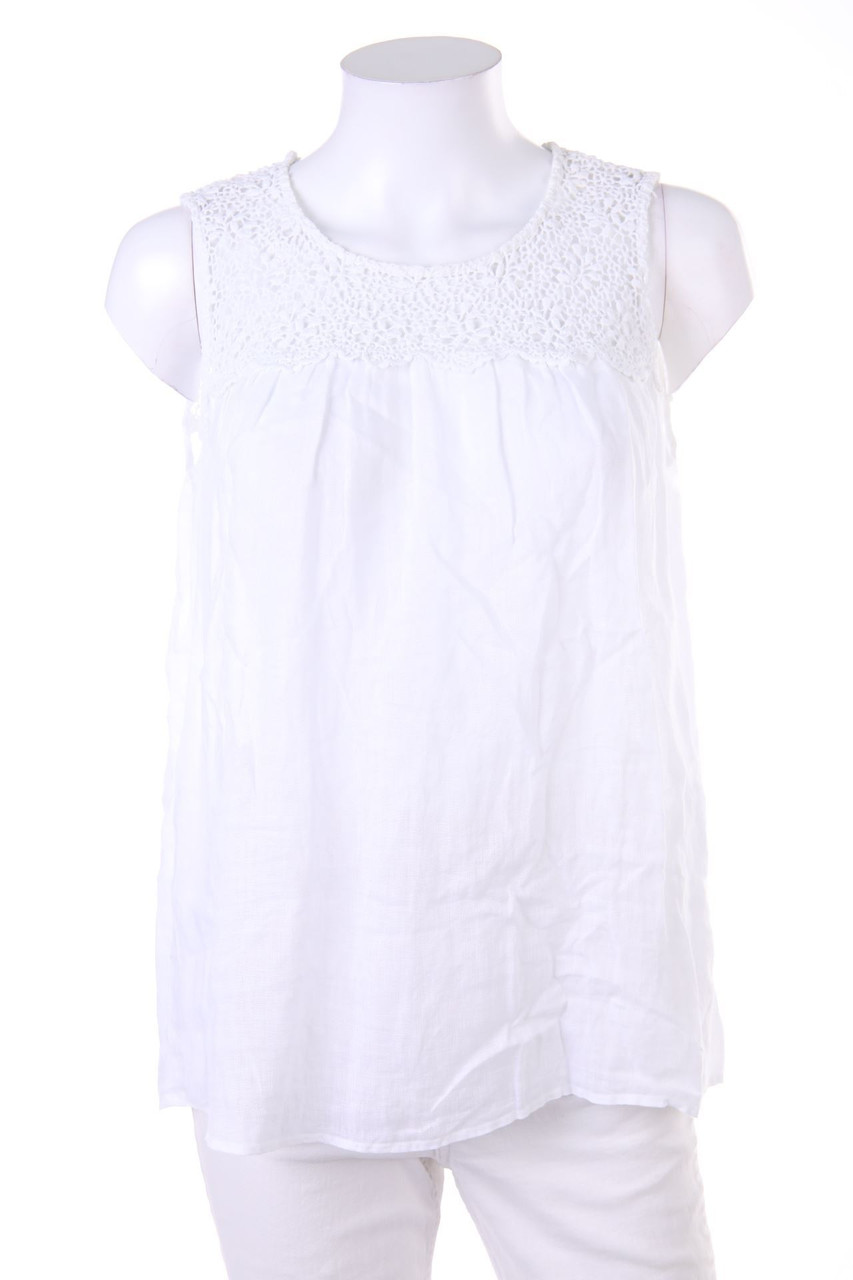 0039 ITALY - Blusentop mit Spitze - XS