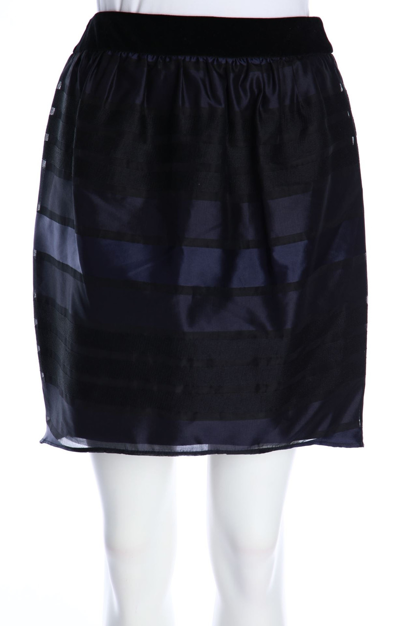 TARA JARMON - Minirock aus Seiden-Mischung mit Streifen - D 36