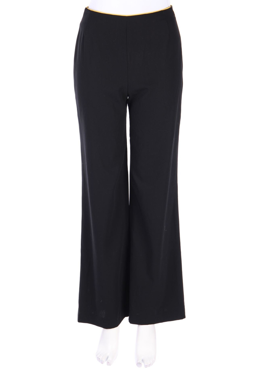 AKRIS punto - Hose aus Wolle mit Leder-Details - D 34