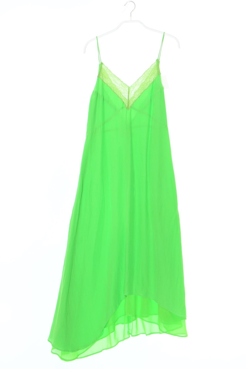 MANGO SUIT - Abendkleid aus Viskose mit Spitzen-Einsatz - S