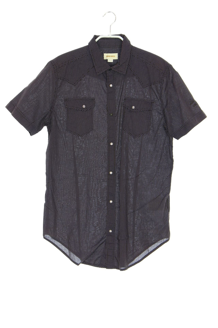 DIESEL - Kurzarm-Hemd mit Pünktchen - S