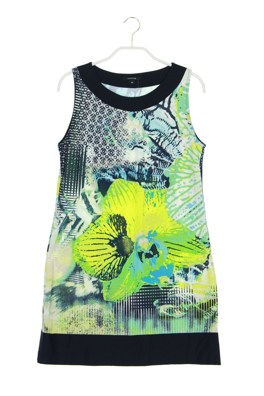 comma - Muster-Long-Top mit Falten - D 36