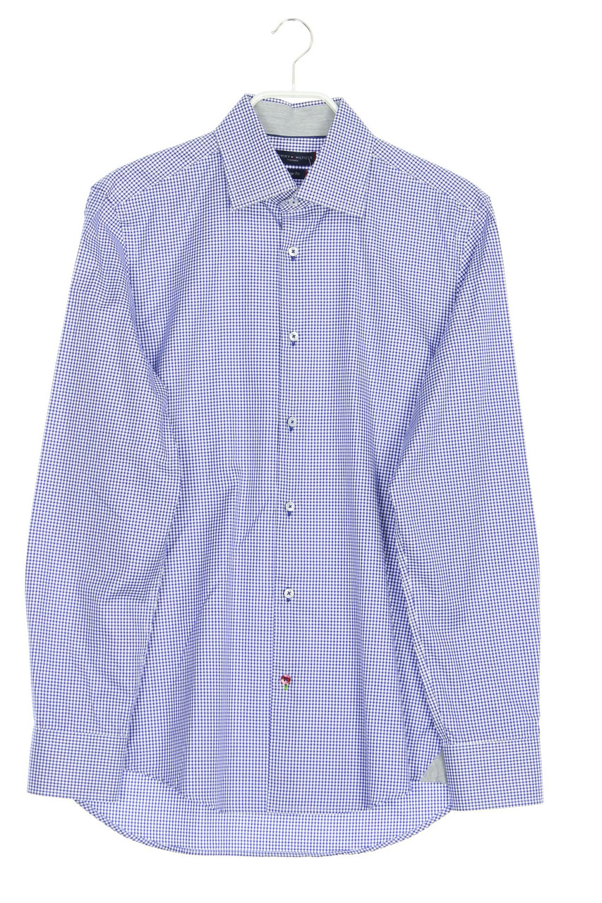 TOMMY HILFIGER TAILORED - kariertes Hemd mit Elbow Patches - 38