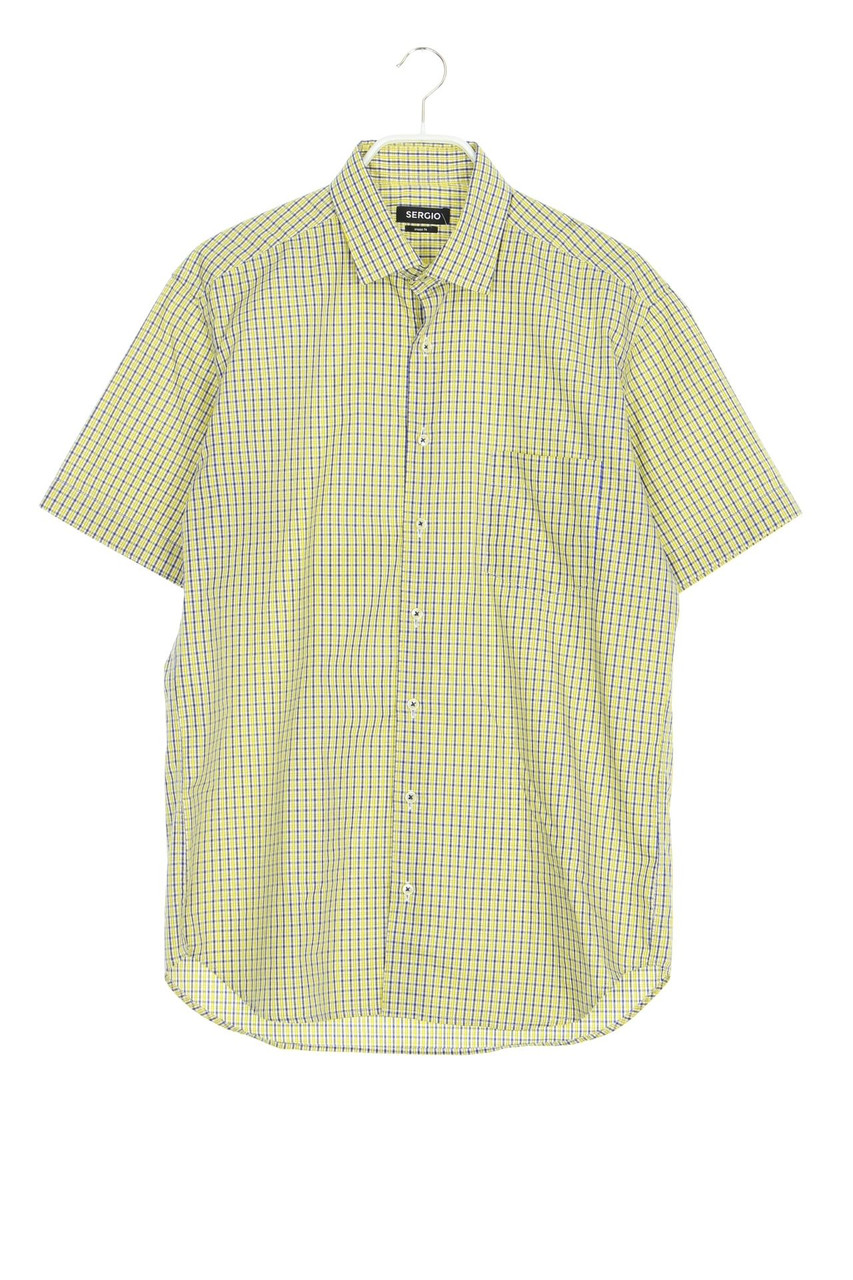 SERGIO - Kurzarm-Hemd mit Karo-Muster - 40