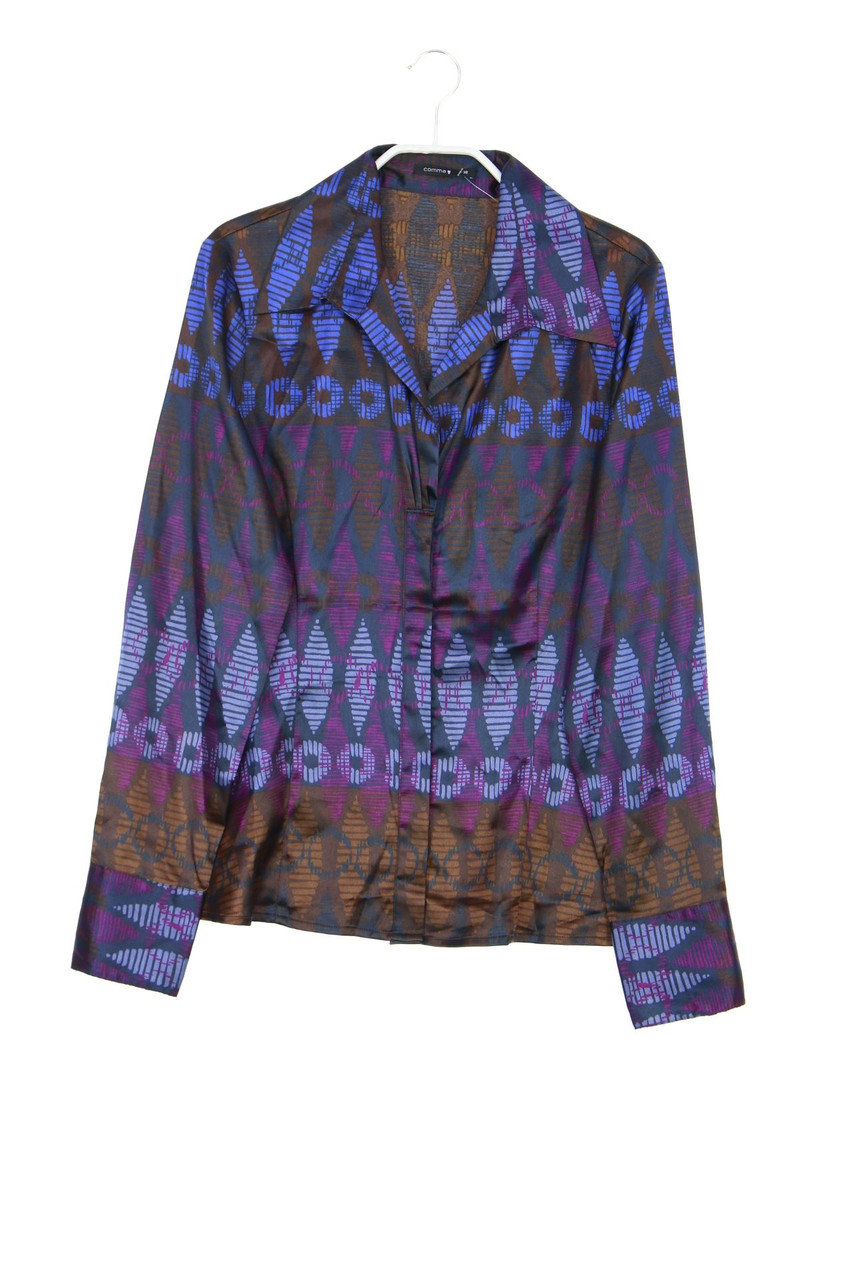 comma - Bluse mit Ethno-Print - D 38