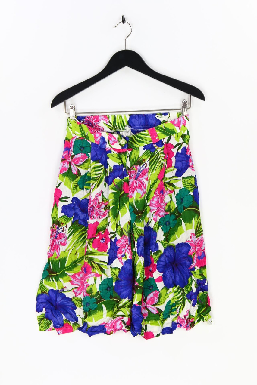 VINTAGE - Bermuda-Shorts mit floralem Muster - D 38