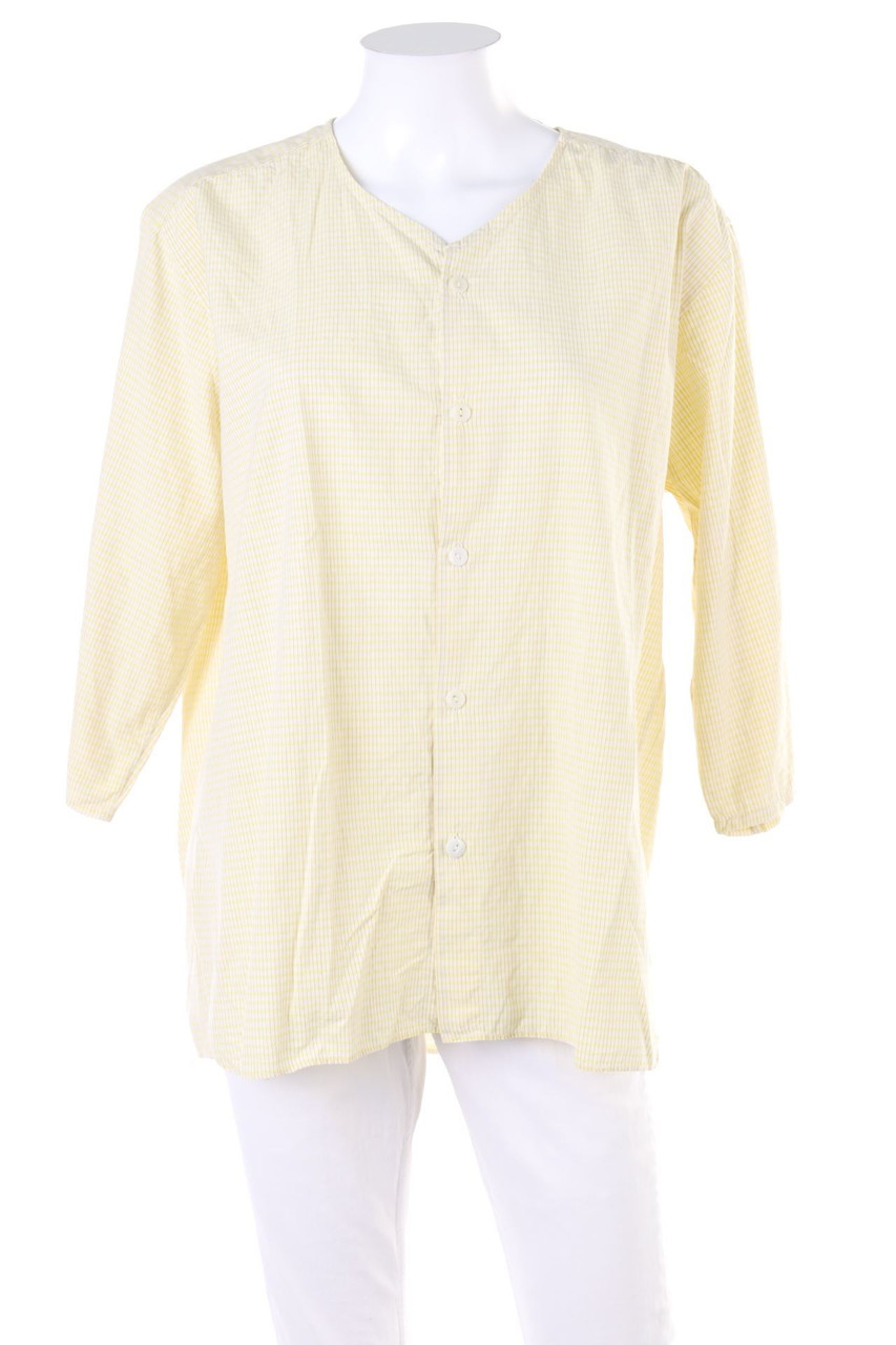 Ohne Label - Hemd-Bluse mit 3/4-Ärmel - L
