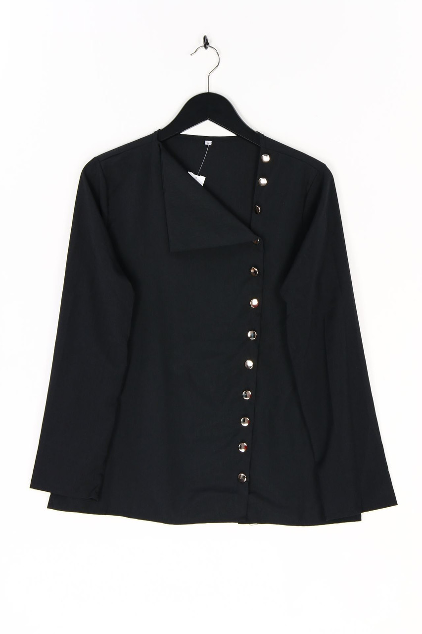 Ohne Label - Bluse mit asymmetrischem Schnitt - S