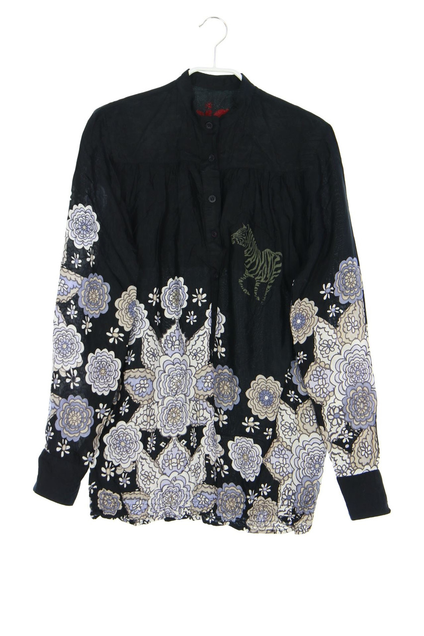 Desigual - Bluse mit Logo-Stickerei - S