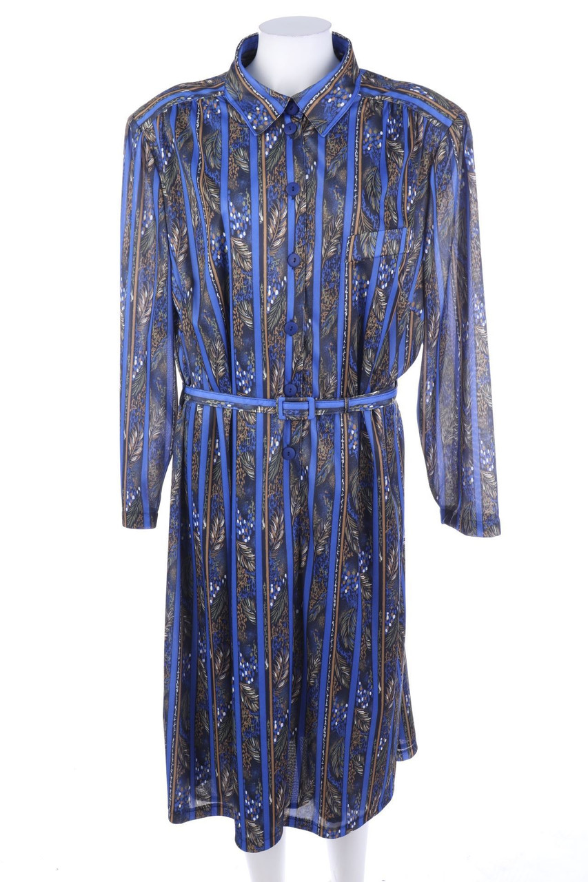 Ohne Label - Maxi-Kleid mit Print - D 52