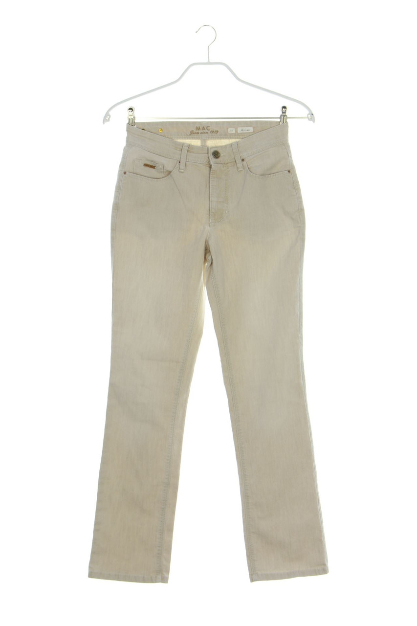 MAC - Straight Cut Jeans mit Logo-Patch - D 36