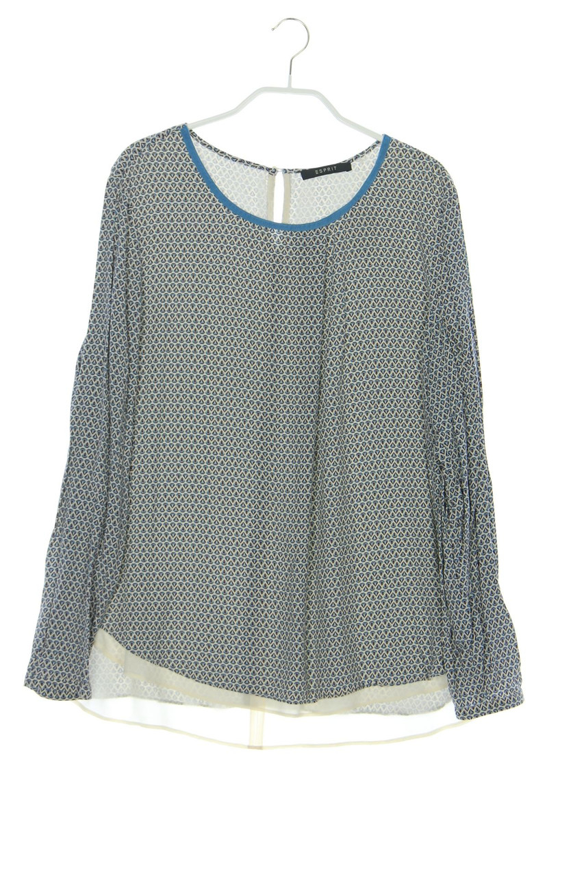 ESPRIT - Muster-Bluse im Layer Look - D 40