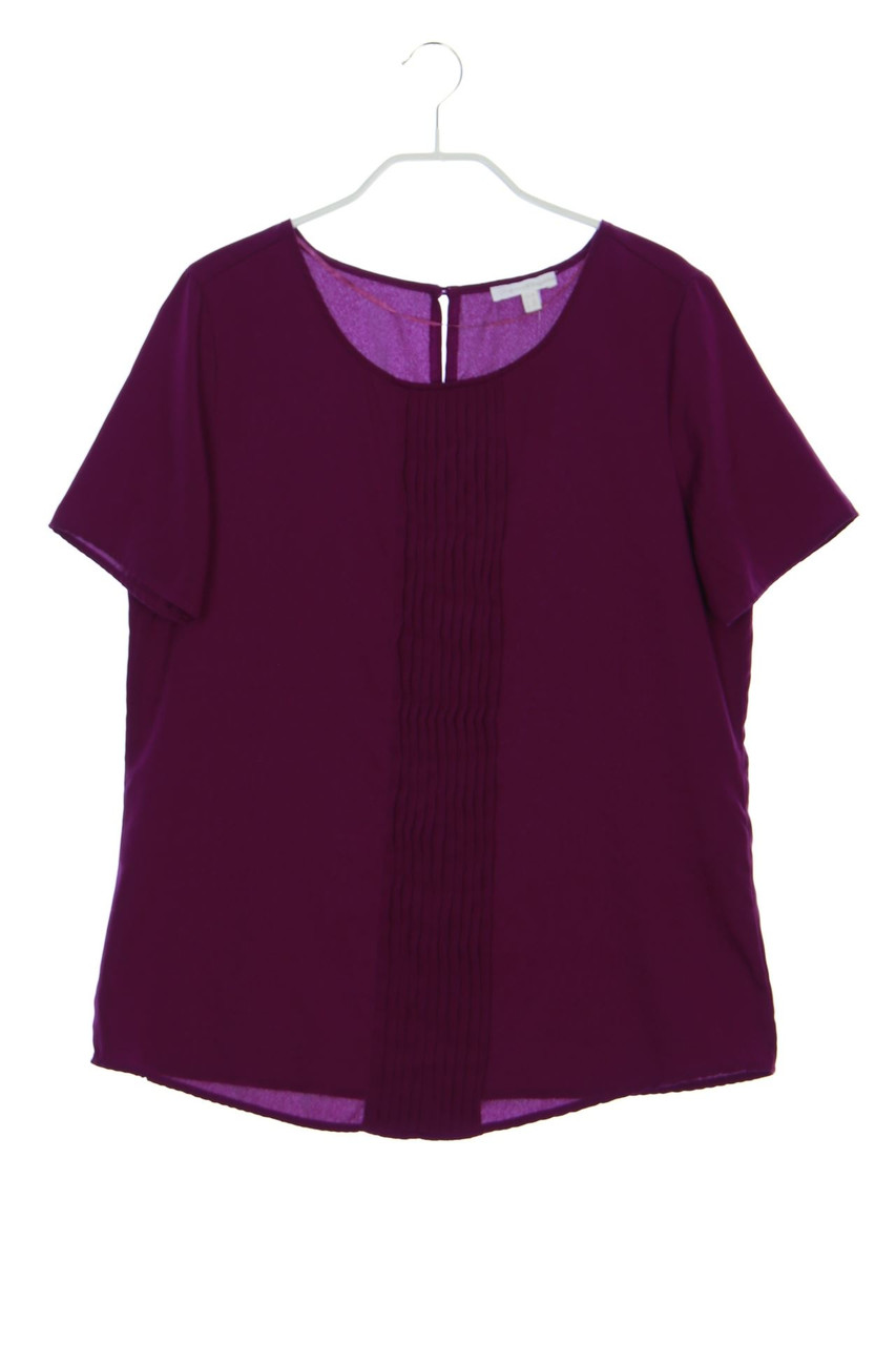 Charles Vögele - Kurzarm-Bluse mit Biesen - D 38