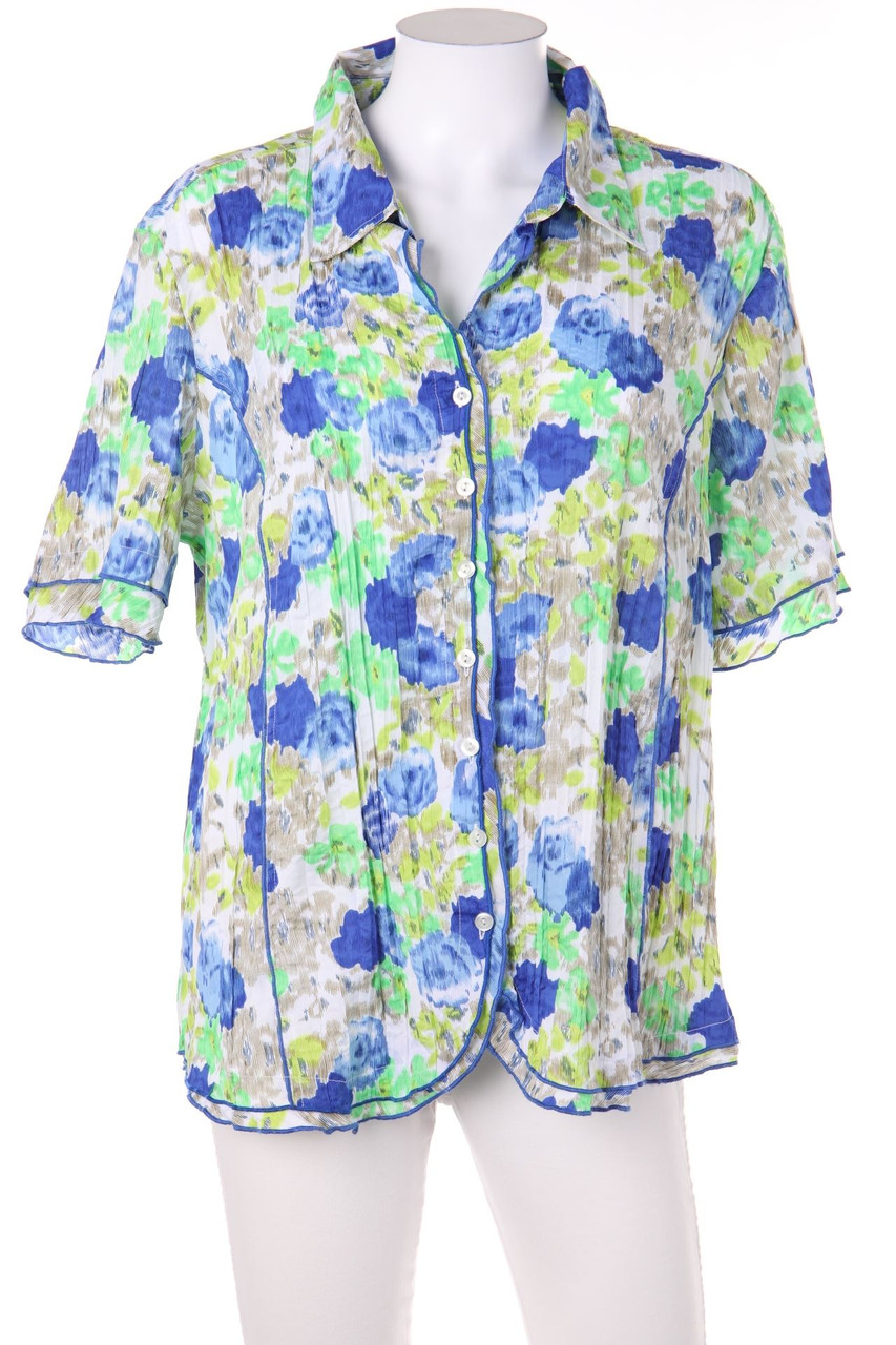 SECONDHAND - Hemd-Bluse mit kurzem Ärmel - D 48