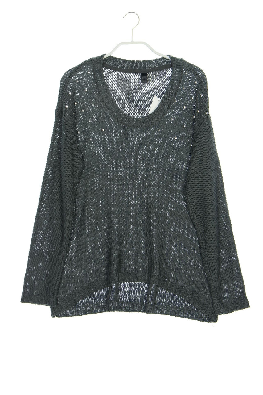 Ohne Label - Strick-Pullover mit Applikationen - M