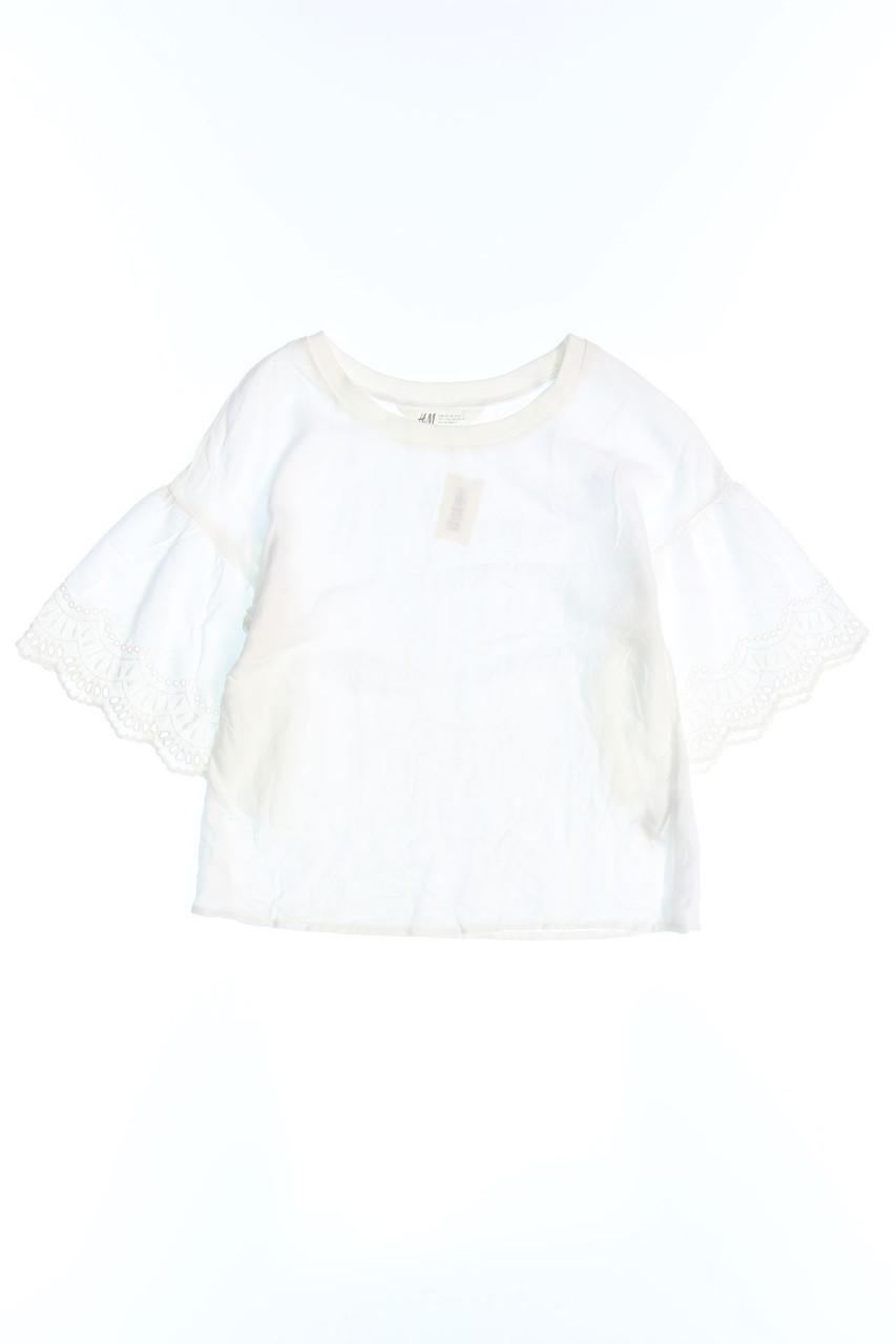 H&M - Bluse mit Lochspitze - 152