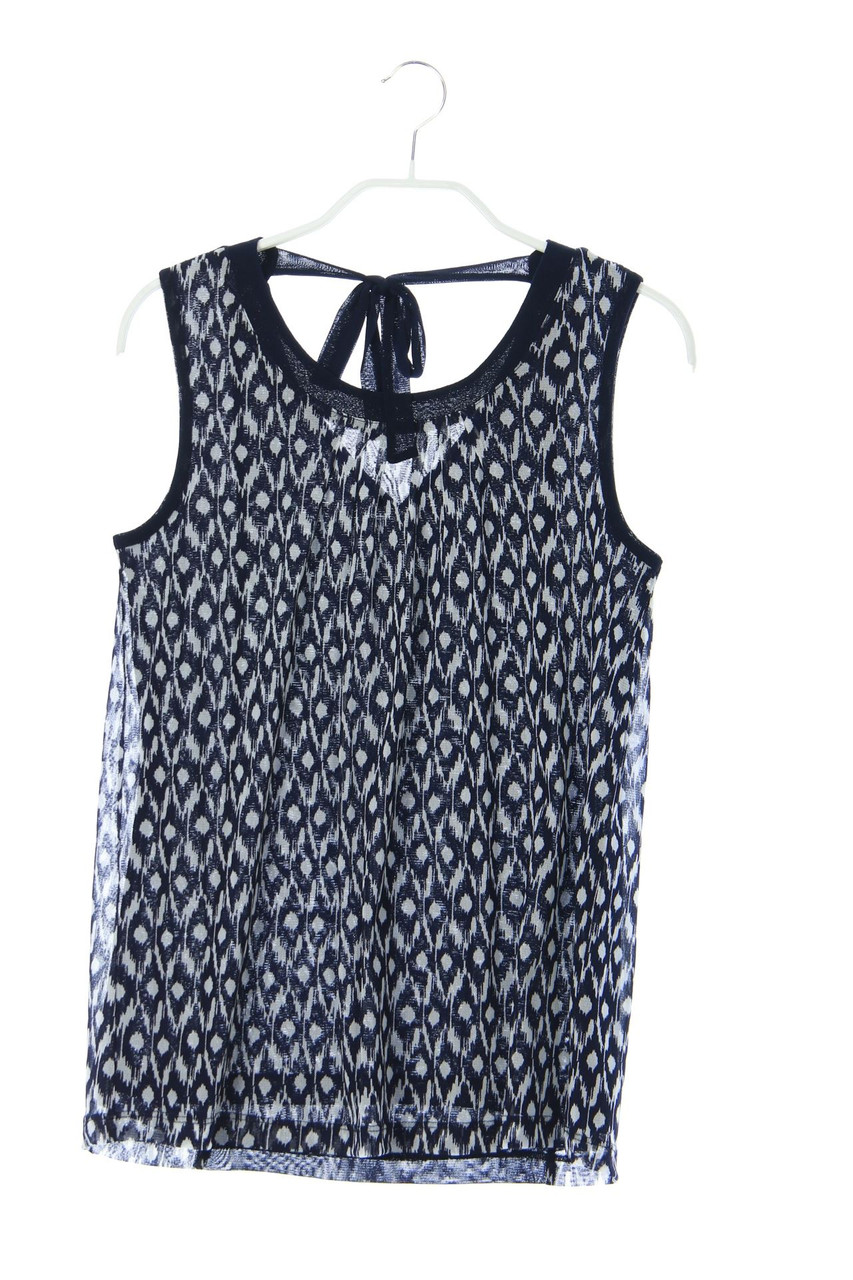 comma - Mesh-Top mit Print - D 34