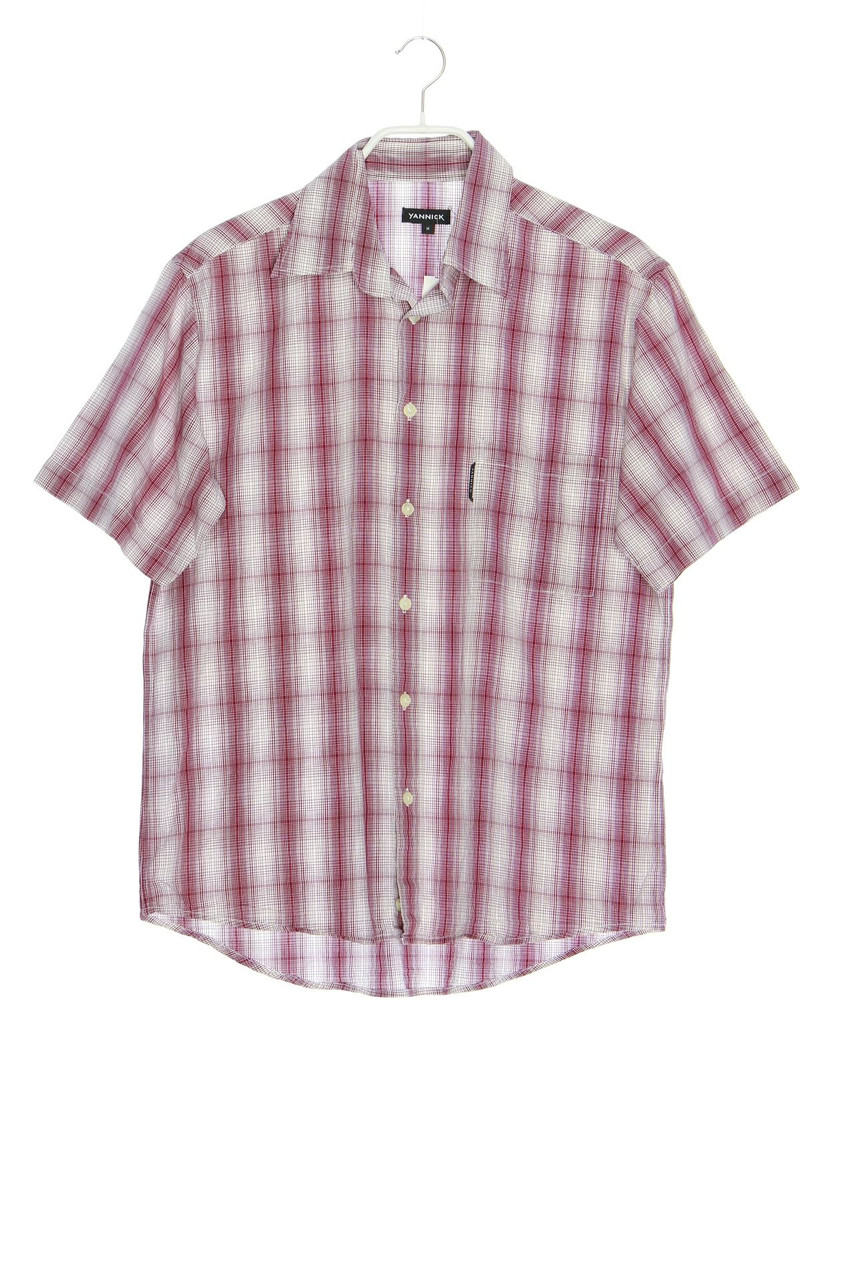 SECONDHAND - Kurzarm-Hemd mit Karo-Muster - L