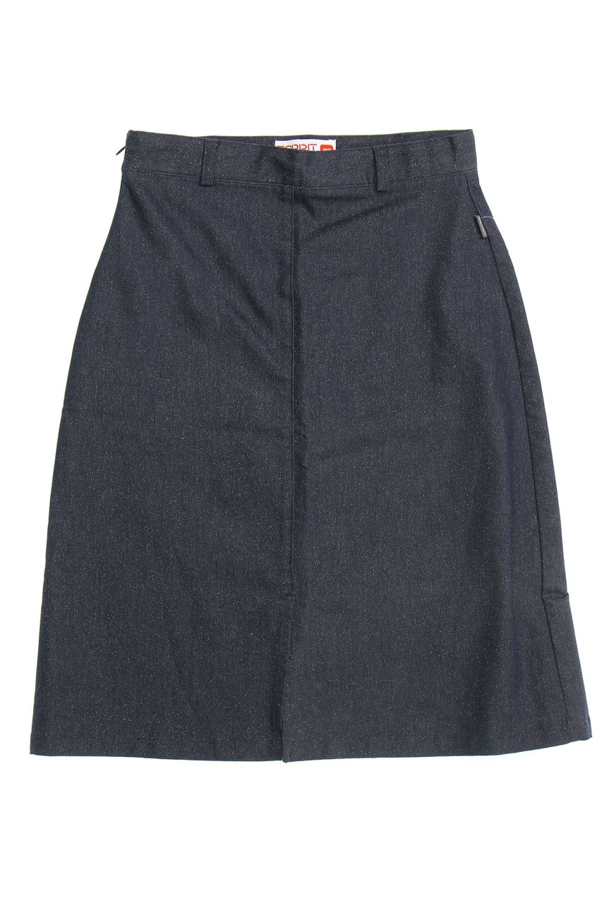 ESPRIT - Rock in Denim-Optik mit Metallic-Effekt - 170