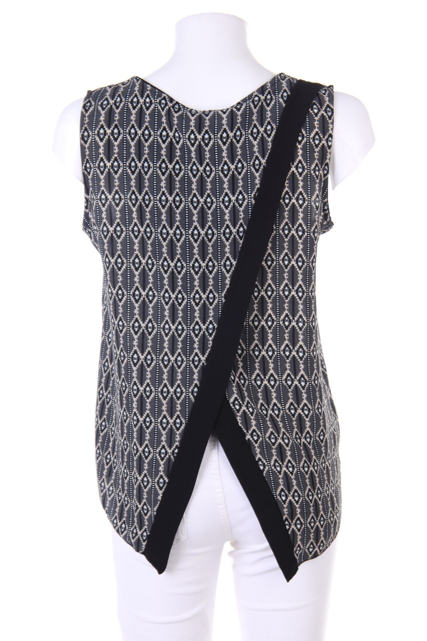 zebra - Blusentop im Layer Look mit Rückenausschnitt - S