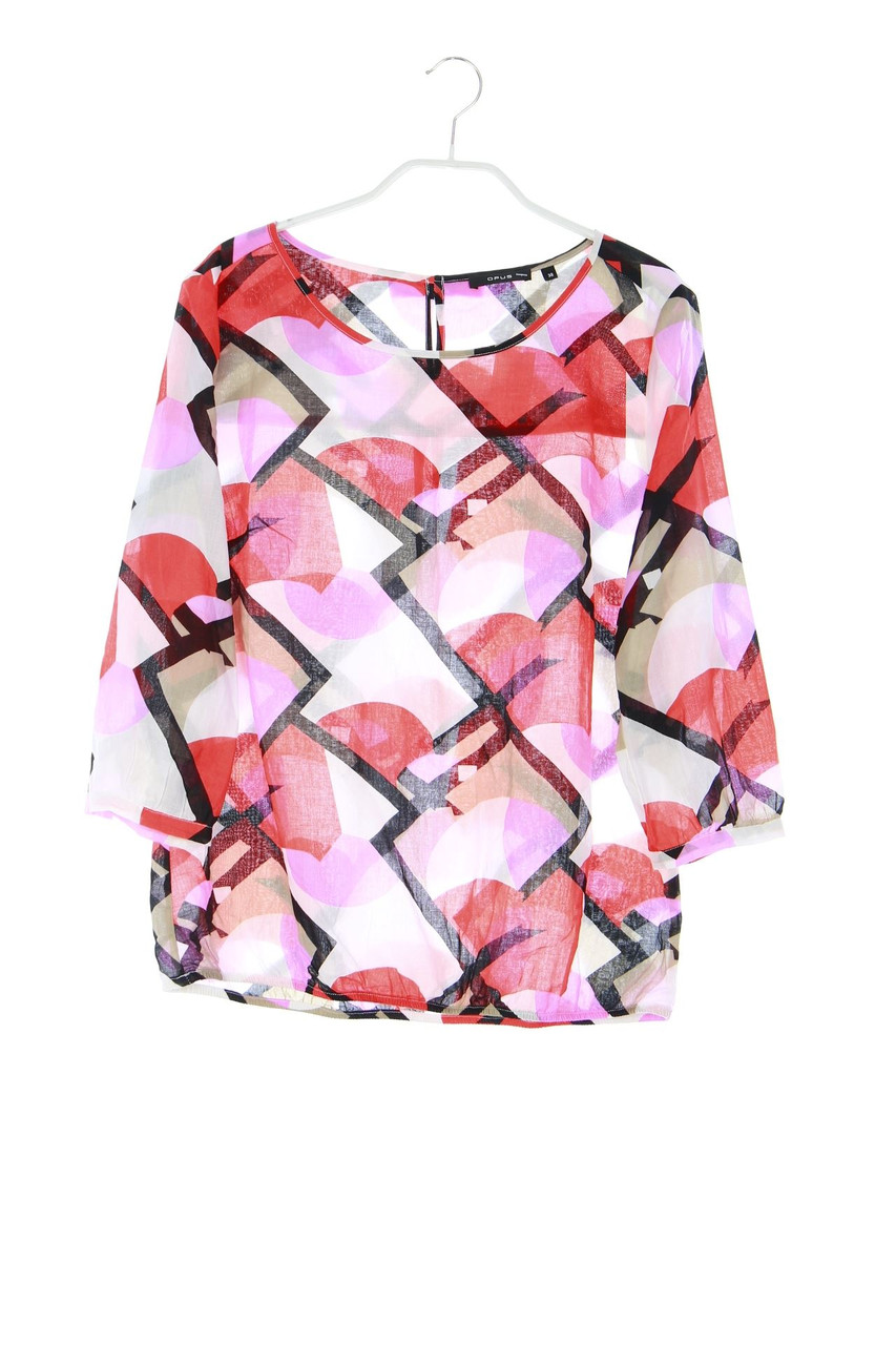 OPUS - Muster-Bluse mit 3/4-Ärmel - D 38