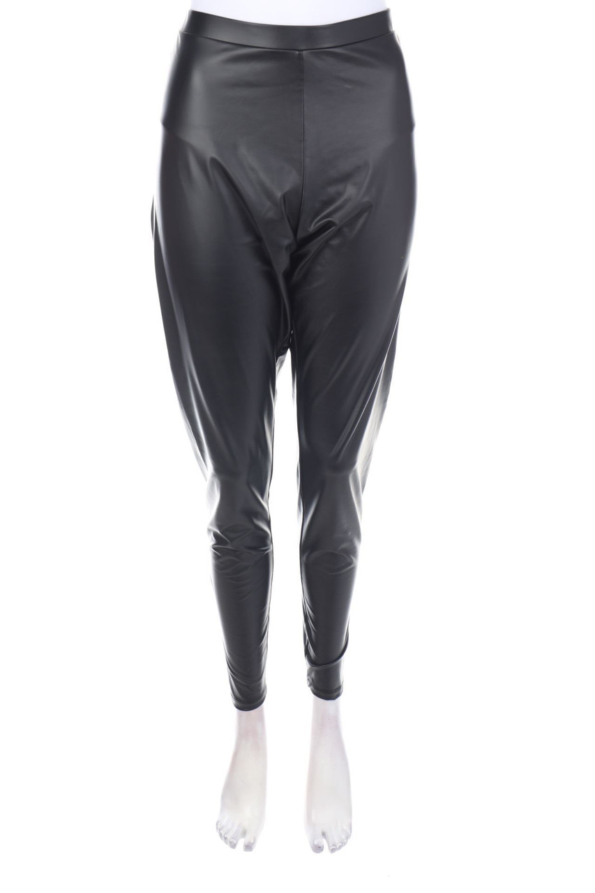 Ohne Label - Faux Leather-Leggings - D 42
