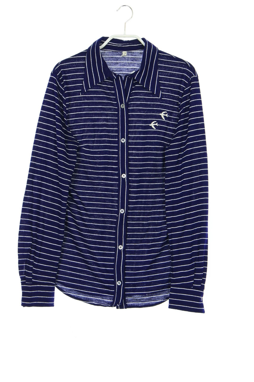 Ohne Label - Hemd-Bluse mit Streifen - D 38