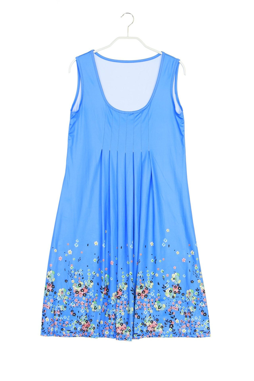 Ohne Label - Kleid mit Blumen-Print - M