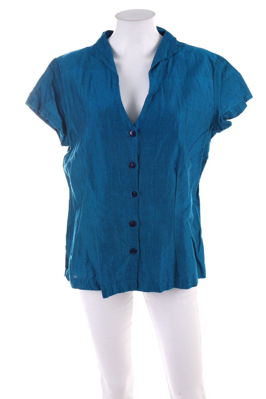 Ohne Label - Kurzarm-Bluse - XL