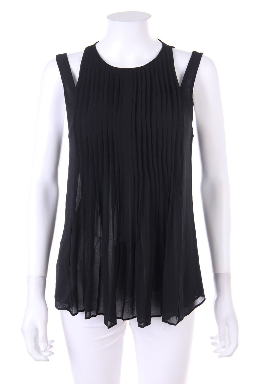 ZARA TRF - Plissee-Blusentop mit Cut-outs - S