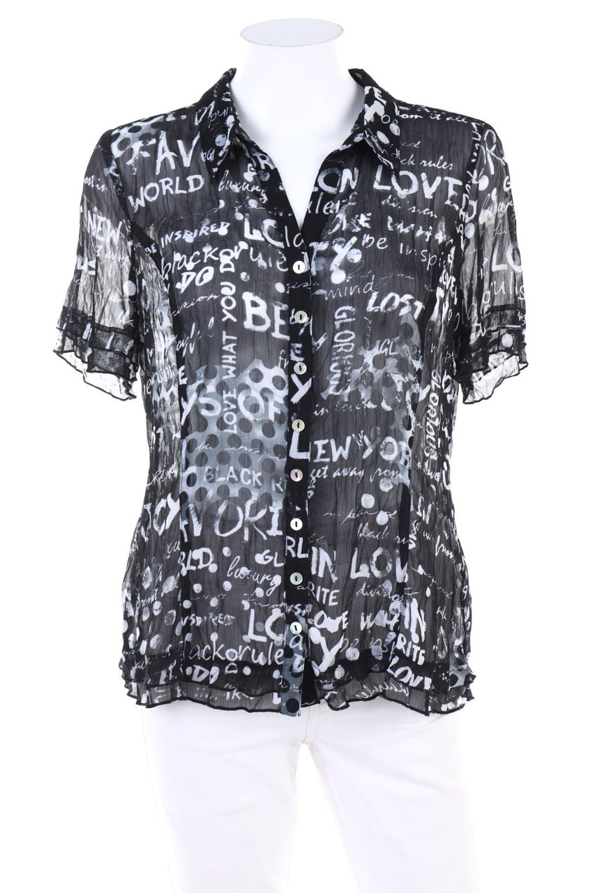 CANDA by C&A - Hemd-Bluse mit kurzem Ärmel - D 38