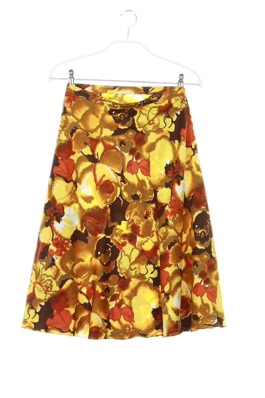 Ohne Label - Rock mit floralem Muster - D 36