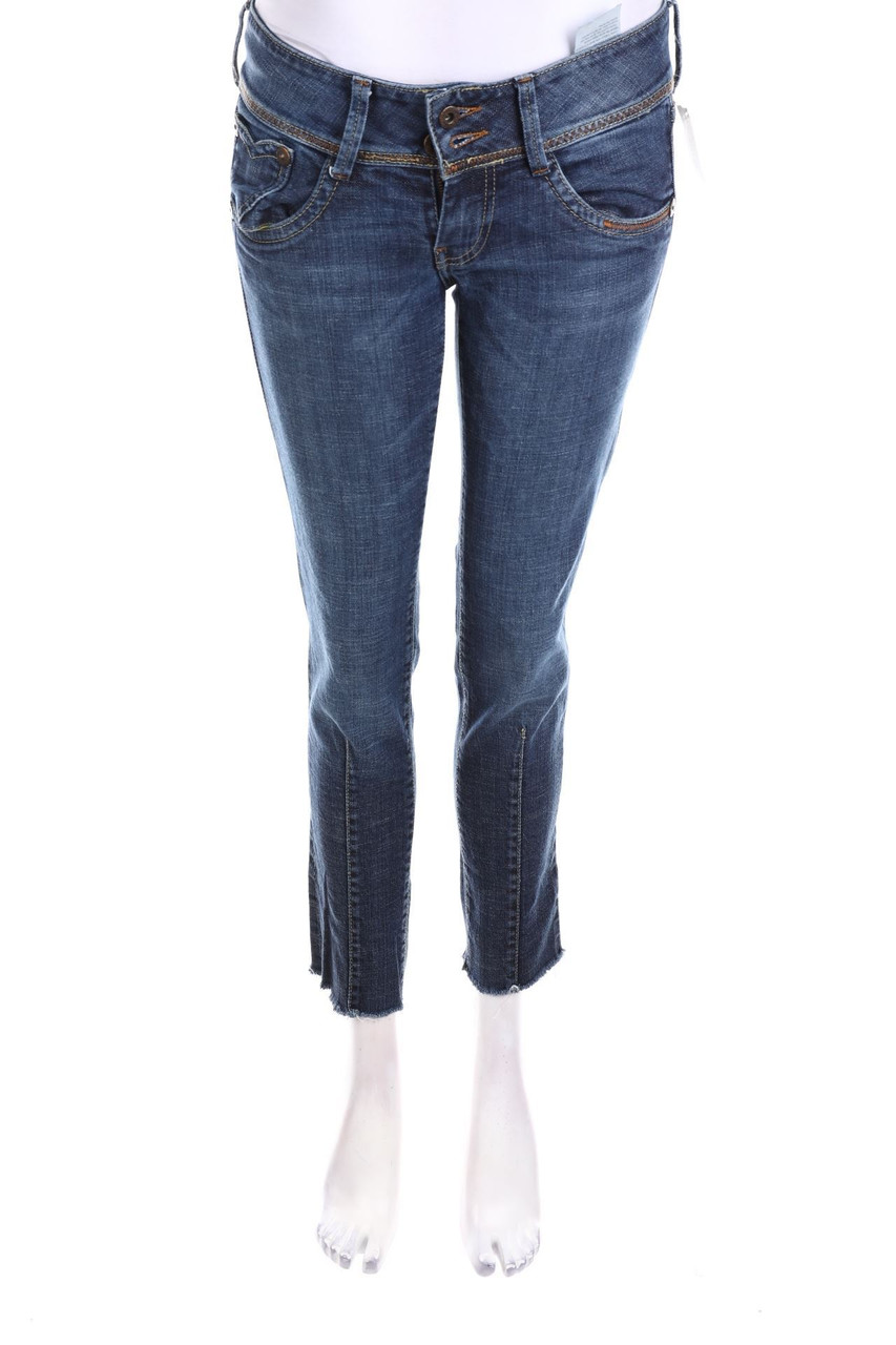 Pepe Jeans London - Cropped-Used Look Skinny-Jeans - W30