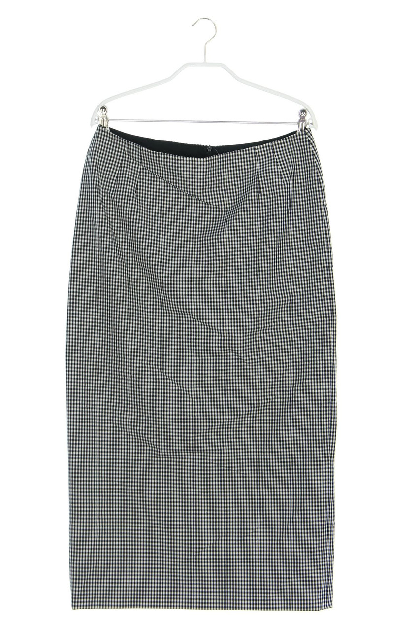 Ohne Label - Karo-Midirock mit Schlitz - D 40-42