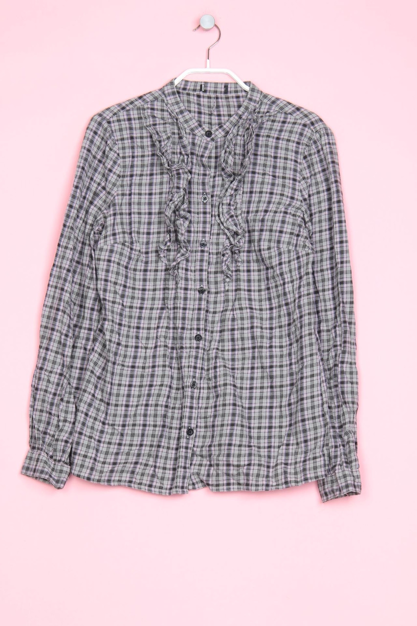 Ohne Label - Bluse mit Karo-Muster - S