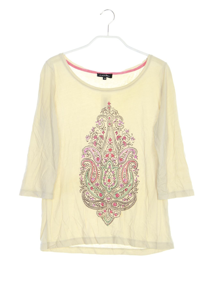 CAROLL - 3/4-Arm-Shirt mit Print mit Stickereien - D 38