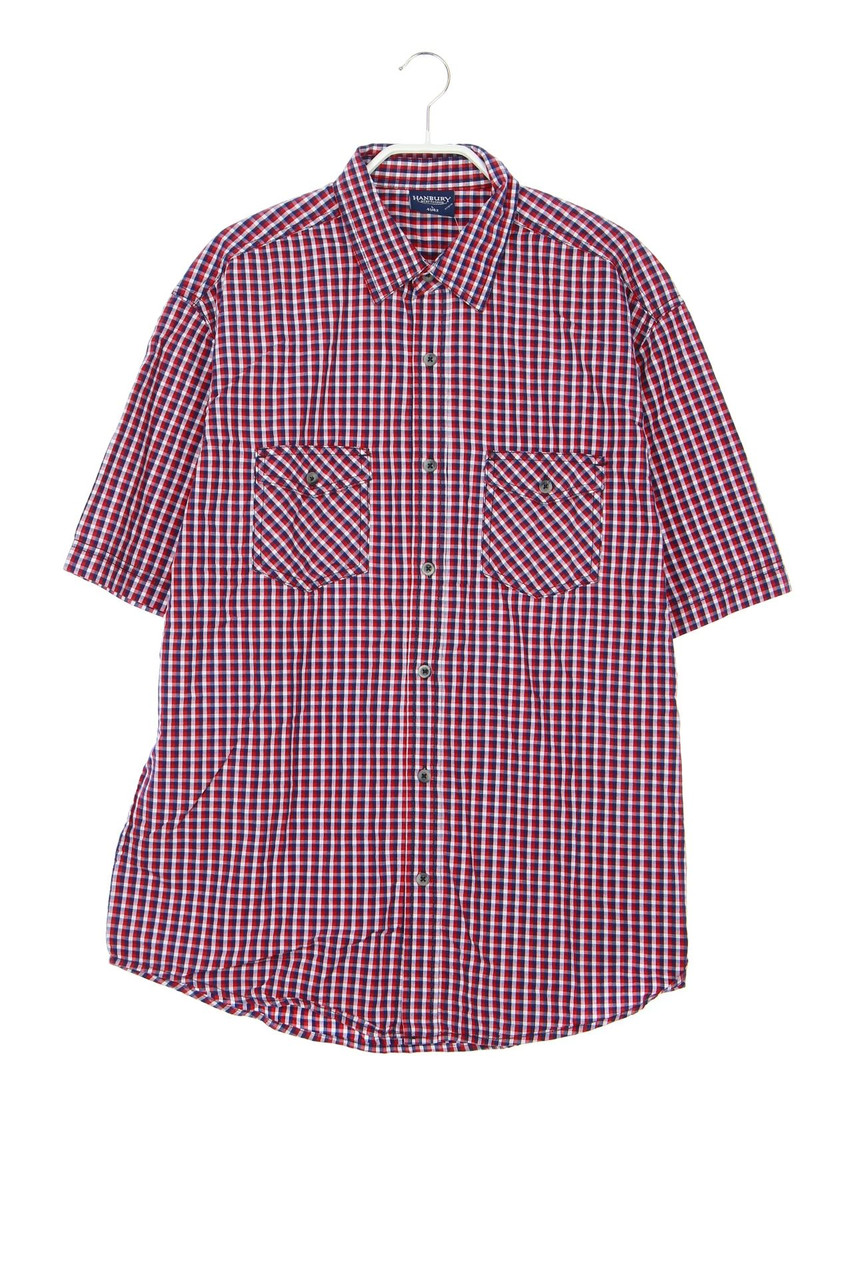 HANBURY - Kurzarm-Hemd mit Karo-Muster - L