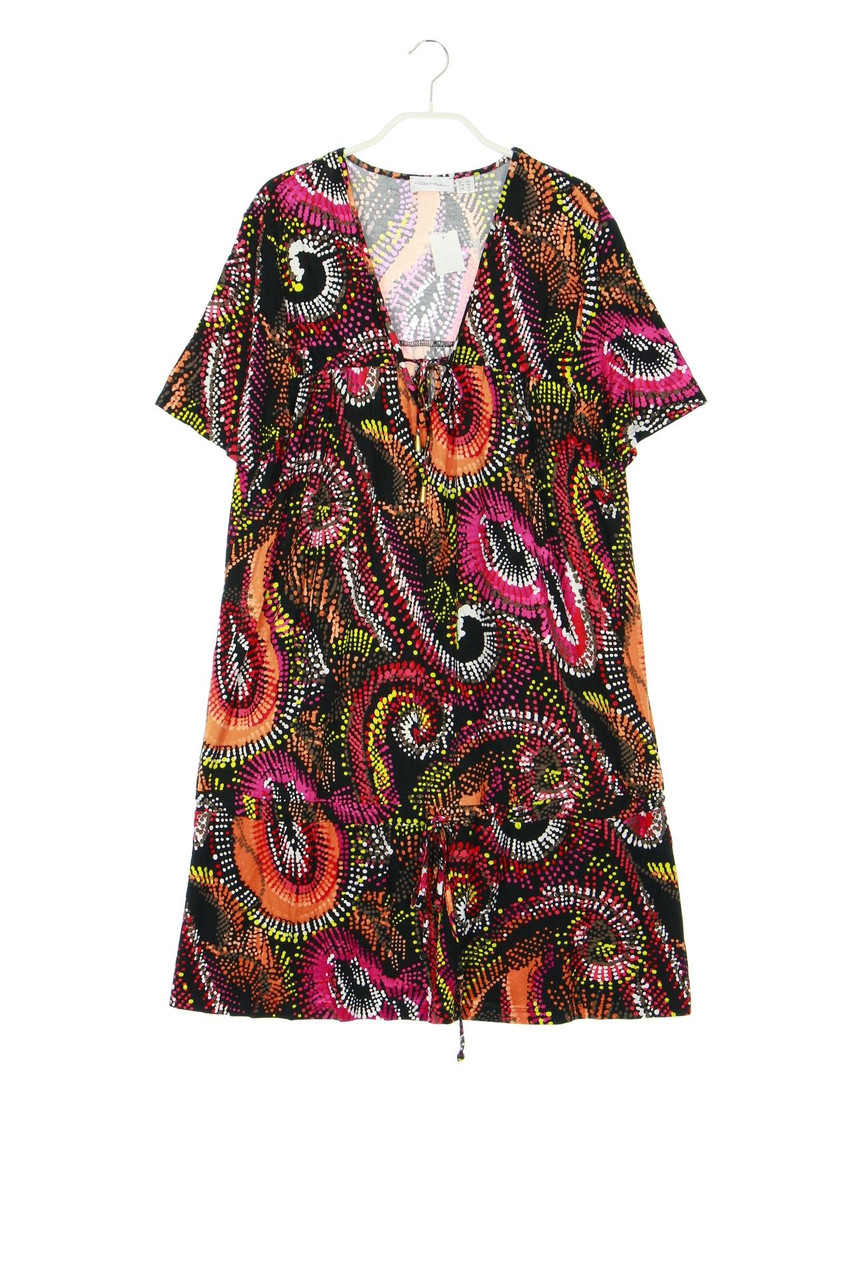 Peter Hahn - Muster-Kleid aus Jersey mit Tunnelzug - D 44