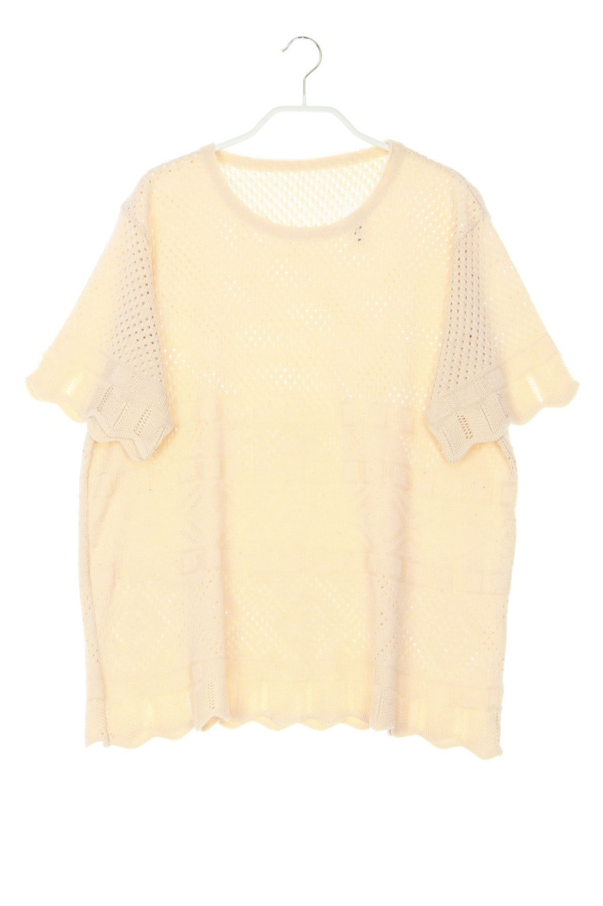 Ohne Label - Strick-Pullover mit Lochstrick-Details - D 44-46