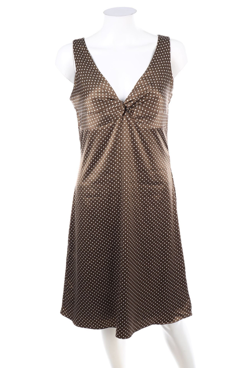 ESPRIT - Kleid mit Print mit Raffungen - D 36