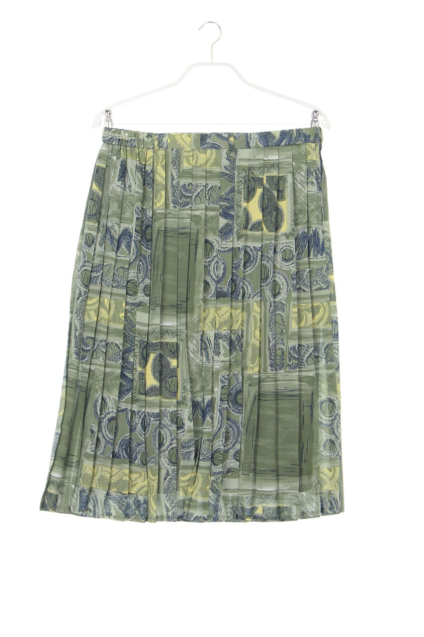 Ohne Label - Muster-Midi-Falten-Rock - D 42