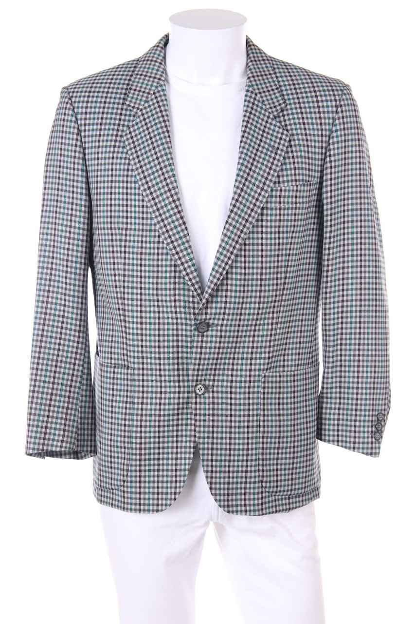 Ritex - Vintage-Schurwoll-Sakko mit Karo-Muster - 50