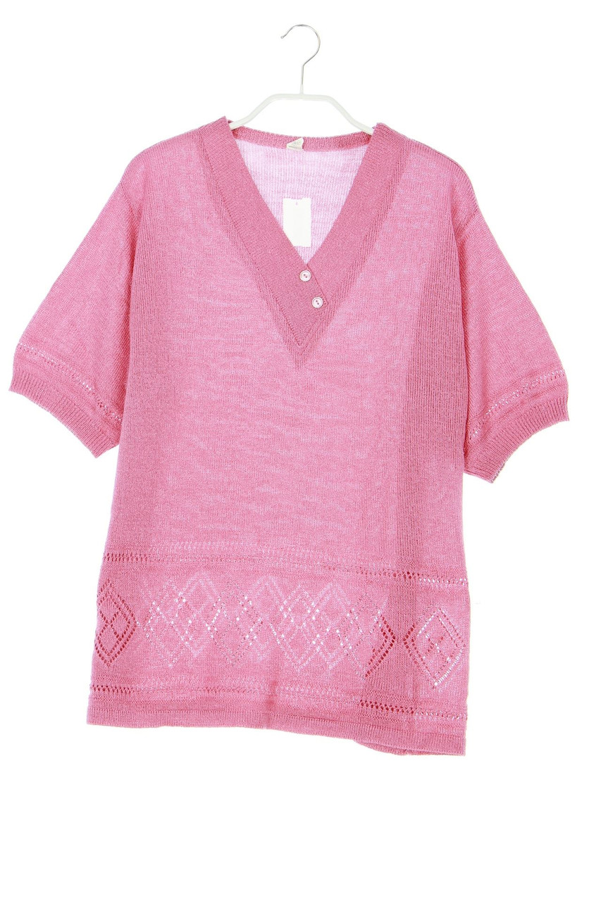 Ohne Label - Strick-Pullover mit Lochstrick-Details - D 42