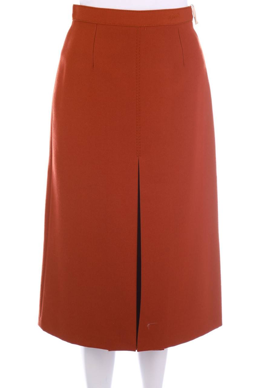 VINTAGE - 70s-Midirock mit Schurwolle - D 38